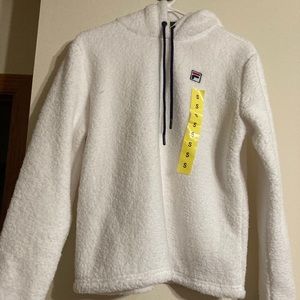 Women white colored FILA FLEECE SIZE small